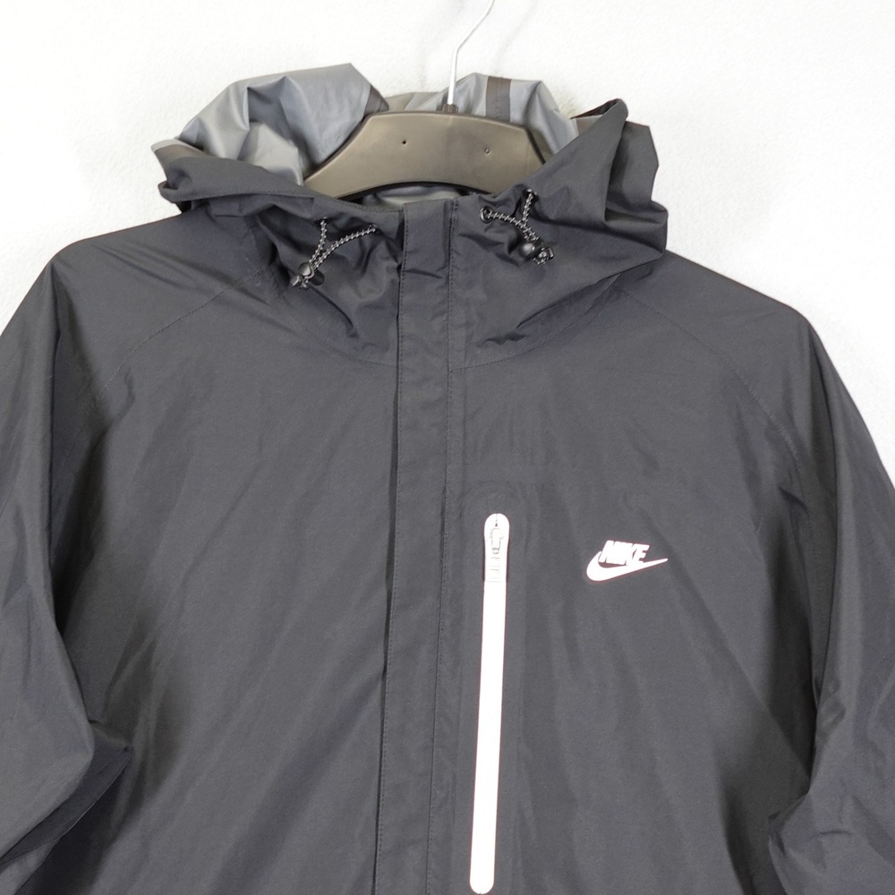 Nike Jacket Mens XL Black Storm-Fit DM5499-010 Hooded Rain Coat Running - Picture 3 of 13